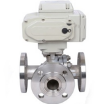 Electric Actuated Three Way Ball Valve