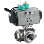 Pneumatic Actuated Three Way Ball Valve