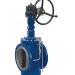 DN150 Carbon Steel Twin Seal Plug Valve – Gear Operated Flanged End